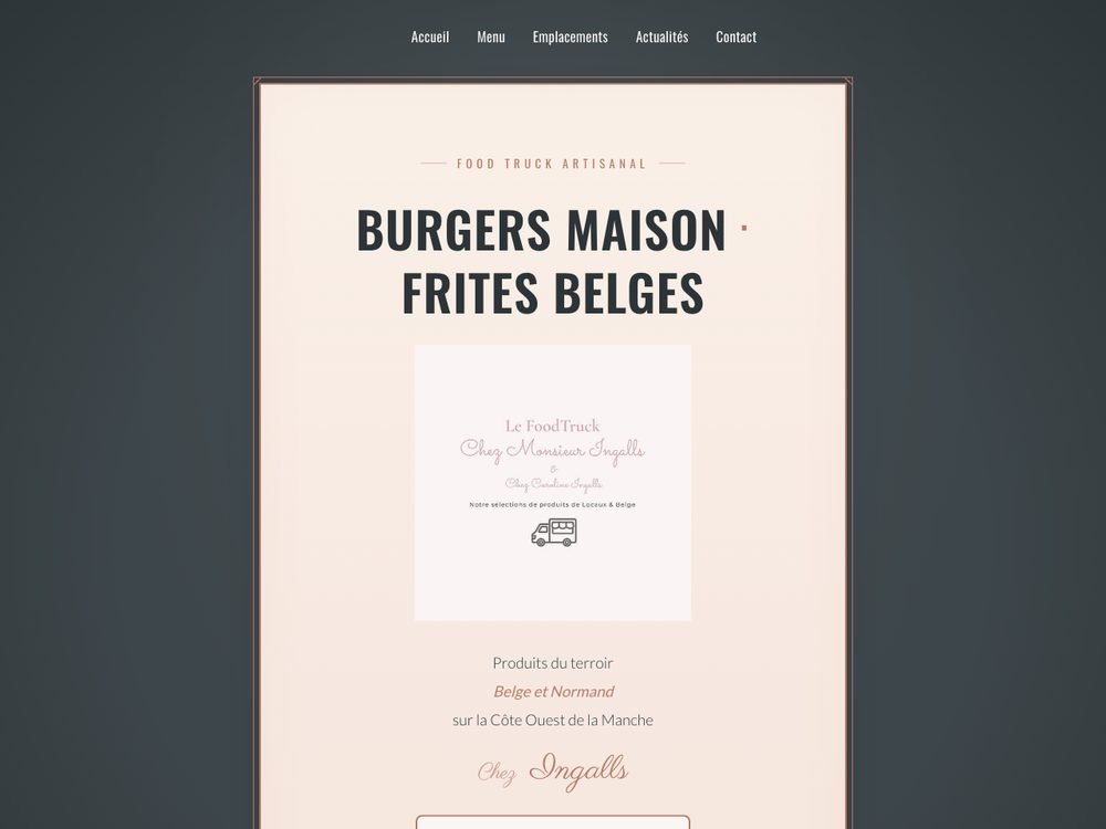 Aperçu du site Chez Monsieur Ingalls